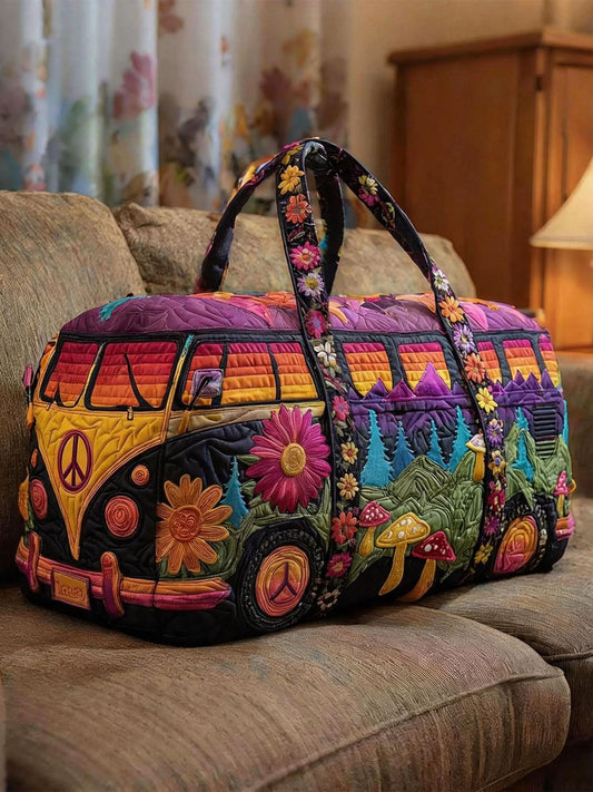 🔥LAST DAY 50% OFF✨Hippie Van Quilted Duffle Bag