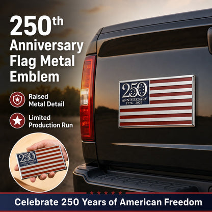 ★250th Anniversary Metal Flag Emblem★