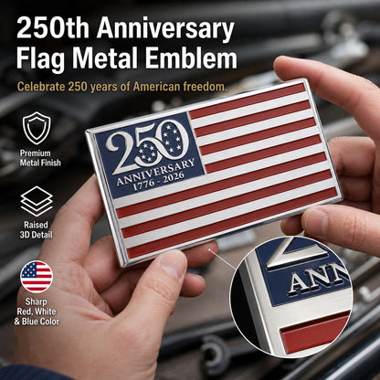 ★250th Anniversary Metal Flag Emblem★