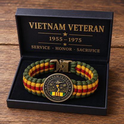 🏆Last Day Promo: 49% OFF 🎖️-Vietnam Veteran Survival Tribute Paracord Bracelet