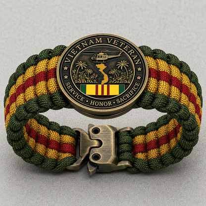 🏆Last Day Promo: 49% OFF 🎖️-Vietnam Veteran Survival Tribute Paracord Bracelet