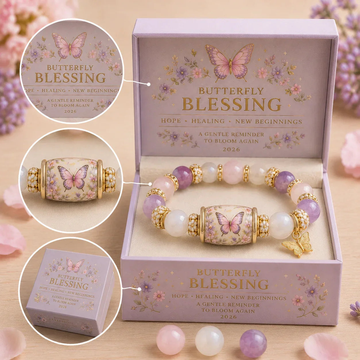 🦋Butterfly Blessing Bracelet with Giftbox