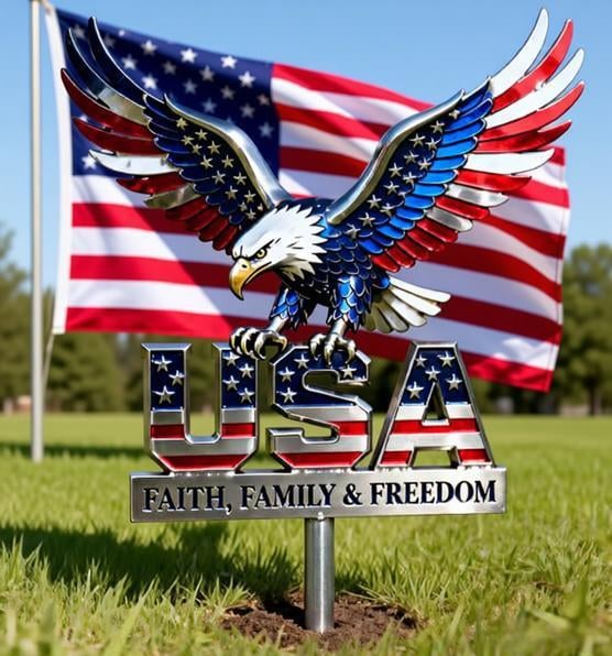 🦅🦅American Eagle - Commemorative Metal Sign - 250th Anniversary Gift