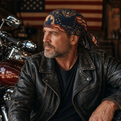 🏍️America 250 Cycling Pirate Hat / Biker Headwrap