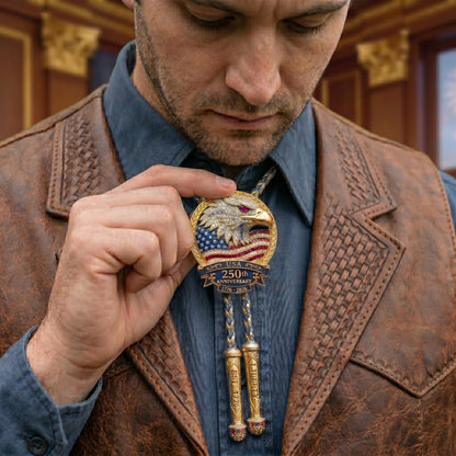 🦅 USA 250th Anniversary Eagle Bolo Tie