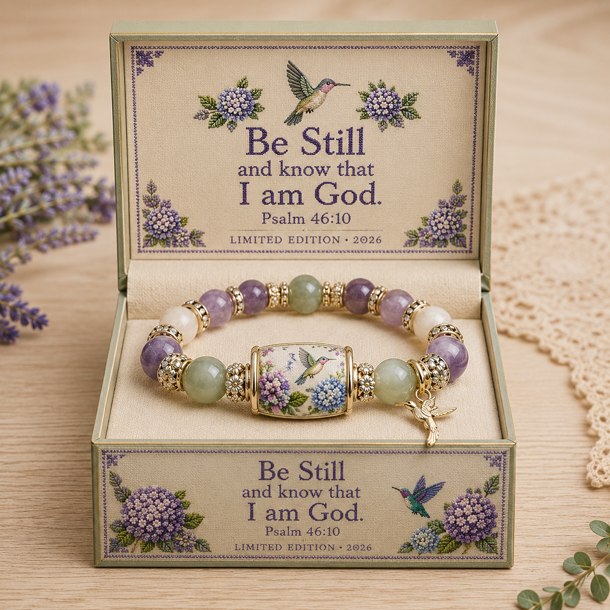 💜Hummingbird Garden Faith Bracelet 🌸 | 2026 Limited Edition Bracelet