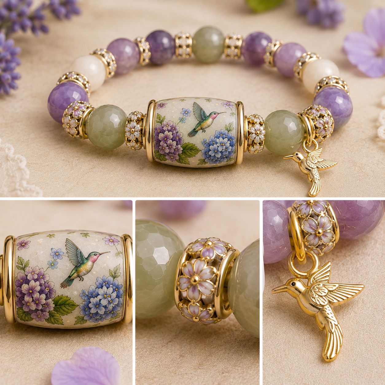 💜Hummingbird Garden Faith Bracelet 🌸 | 2026 Limited Edition Bracelet