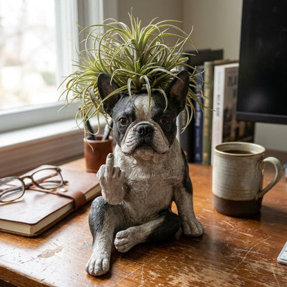 🐶Boston Terrier Planter — Instantly Infuse Your Plants with Personality 🌿