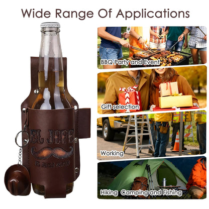 La Jefa & El Jefe Leather Drink Holster