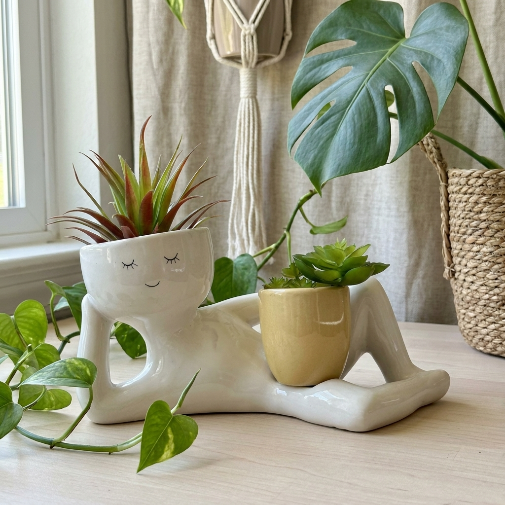 Relaxing Lady Planter
