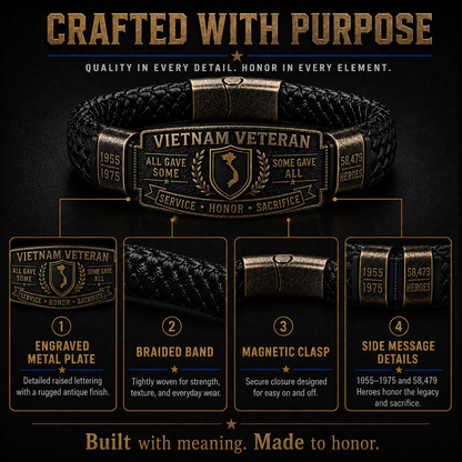 Last Day Promo: 49% OFF 🎖️ -Vietnam Veteran Honor Bracelet