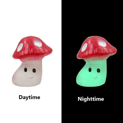 🍄 Magical Mushroom Hinge Heads – Set of 6 Glow-in-the-Dark Magnetic Door Decor