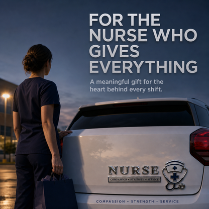 🏆Last Day Promo: 49% OFF! 💉Nurse Compassion Strength Service Car Emblem Metal Badge