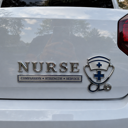 🏆Last Day Promo: 49% OFF! 💉Nurse Compassion Strength Service Car Emblem Metal Badge
