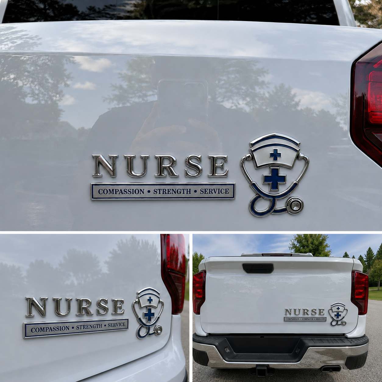 🏆Last Day Promo: 49% OFF! 💉Nurse Compassion Strength Service Car Emblem Metal Badge