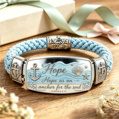 Faith Over Fear Bracelet – Christian Cross Bracelet Inspired by Isaiah 41:10, Hope, Courage & Divine Strength