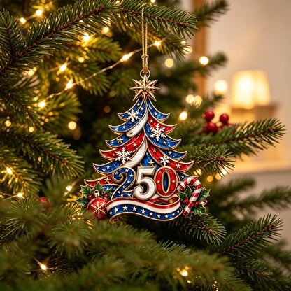 USA 250th Anniversary Christmas Ornament