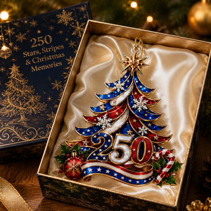 USA 250th Anniversary Christmas Ornament