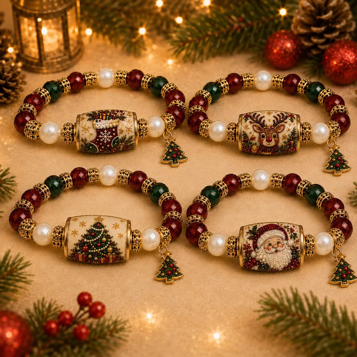 💥🎄🎄 Last Day Big Sale – 🎄 Christmas Magic Collection Bracelet — Limited Edition
