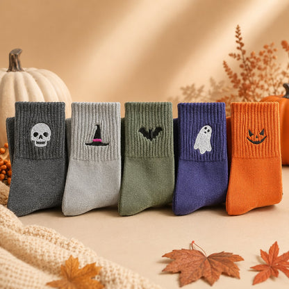 🎃 50% OFF Halloween Embroidered Ankle Socks