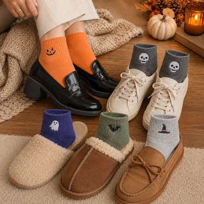 🎃 50% OFF Halloween Embroidered Ankle Socks