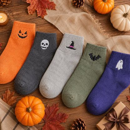 🎃 50% OFF Halloween Embroidered Ankle Socks
