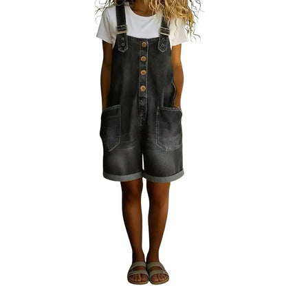 🔥Last Day SALE 49% OFF - 🤠👖Vintage Loose Wide Leg Denim Bib Overalls for Women(📦Buy 2 Free Shipping)