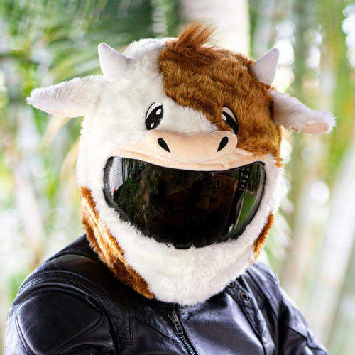 Motorcycle Helmet Cover - Cow