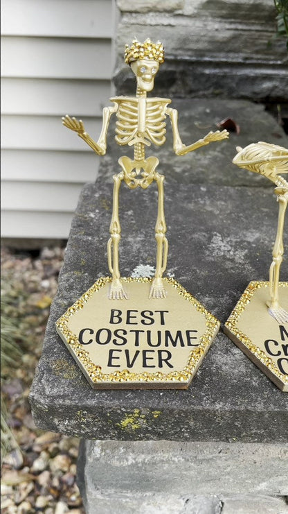 🔥Hot Sale-🏆Halloween Best Costume Skeleton Trophy