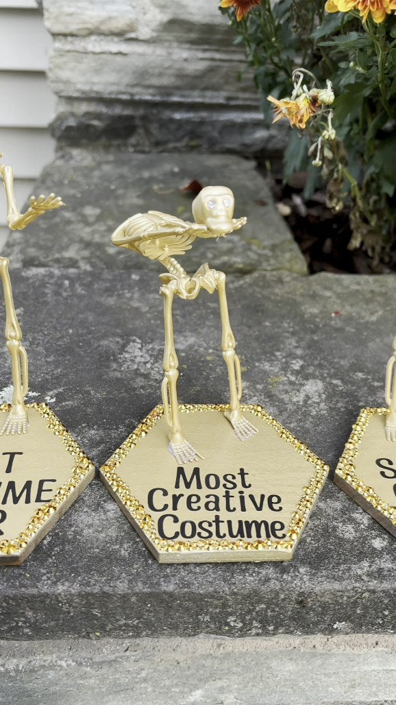 🔥Hot Sale-🏆Halloween Best Costume Skeleton Trophy