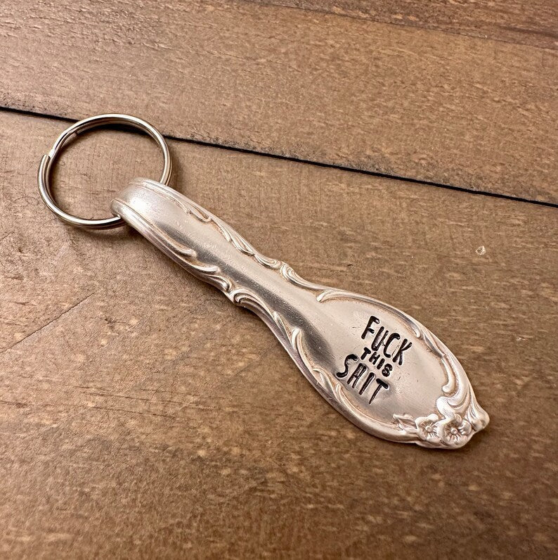 😂Fu*k Spoon handle keychain🥄