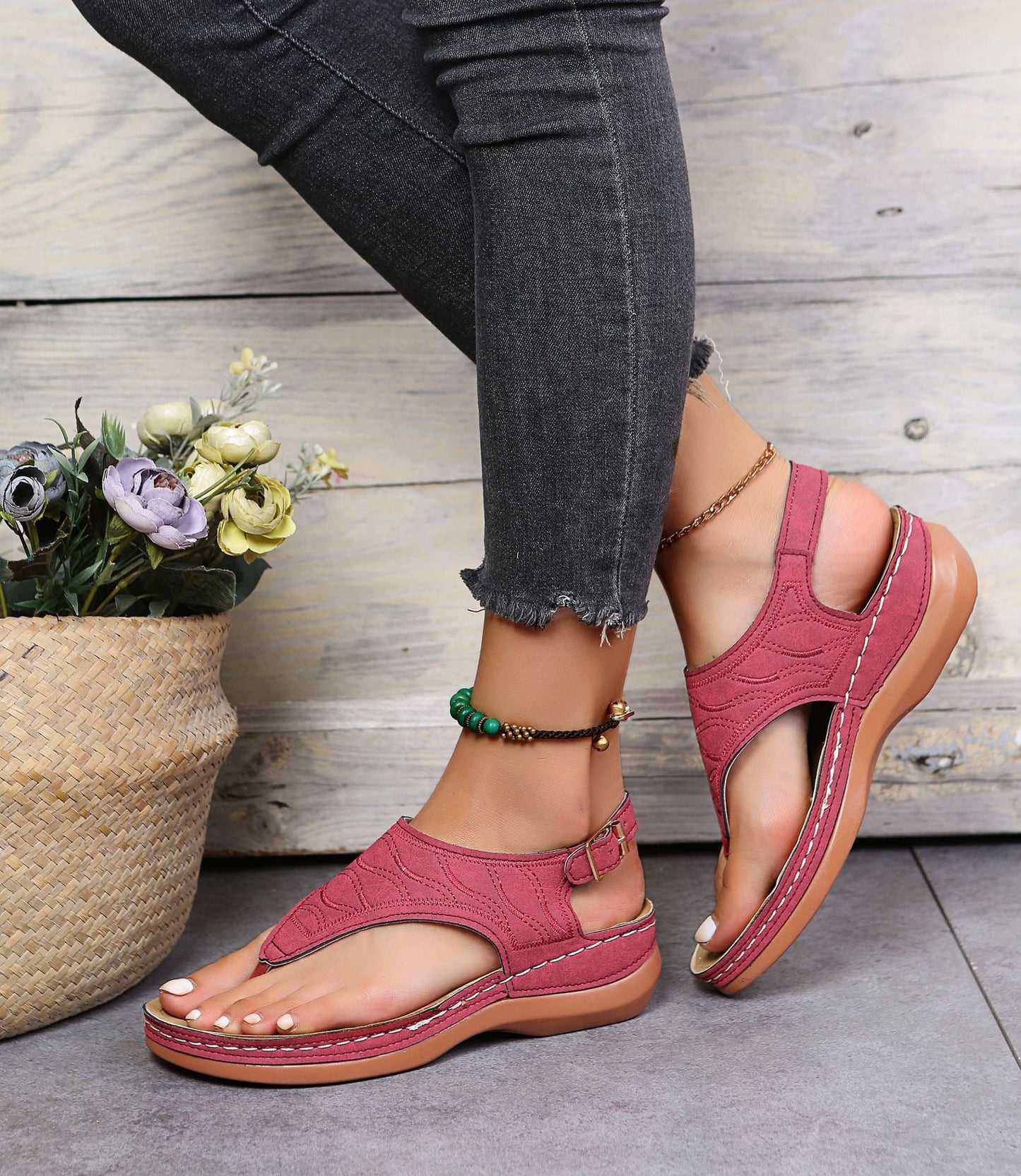 🔥🔥HOT SALE-49% OFF-Roman Style Buckle Women's Sandals👡