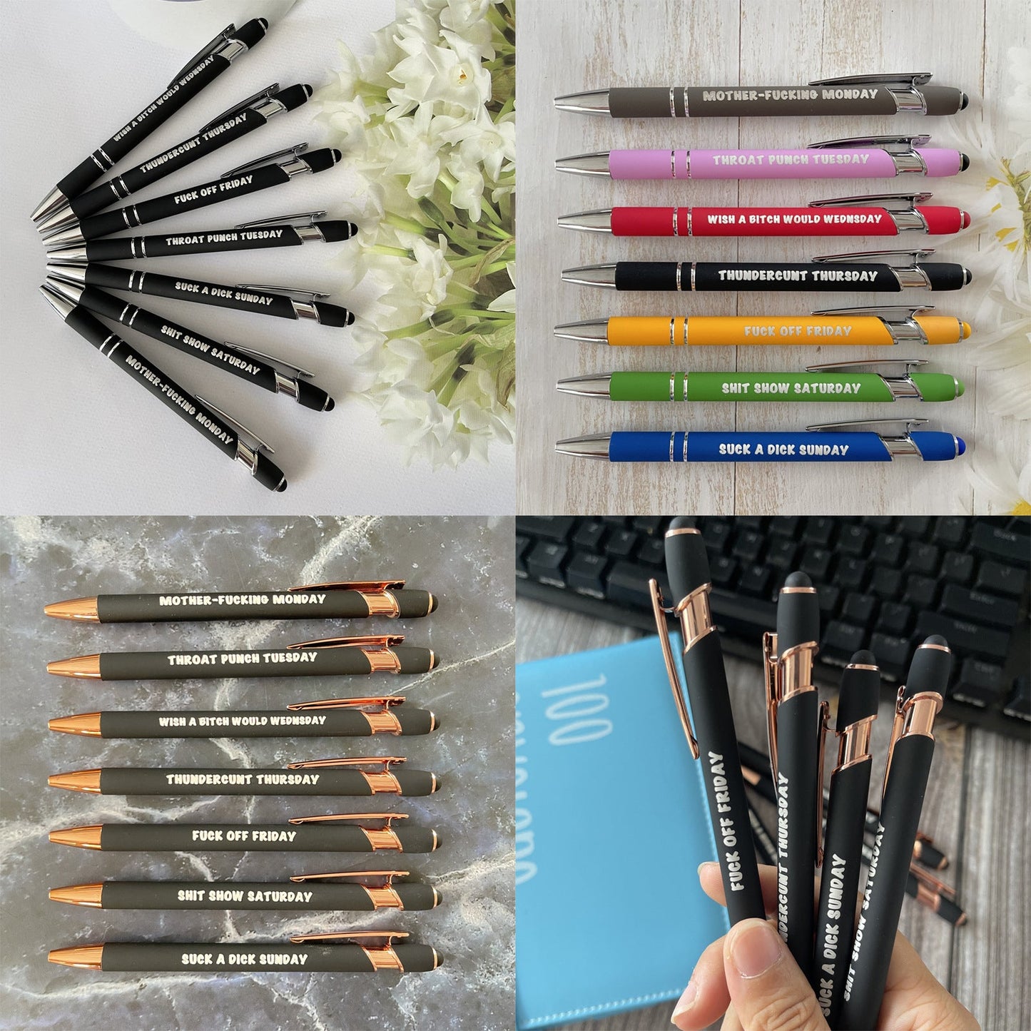 🤪Offensive Pen Set | Funny Daily Pen Set of 7