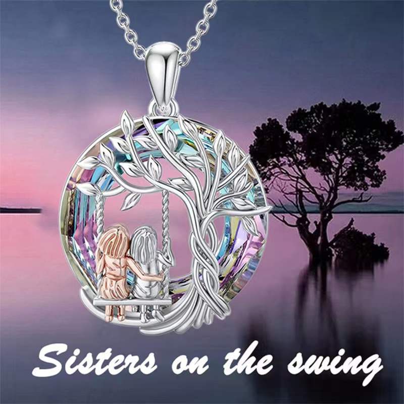🍀HOT SALE 49% OFF--🎁🌳Tree of Life Sisters Necklace👯