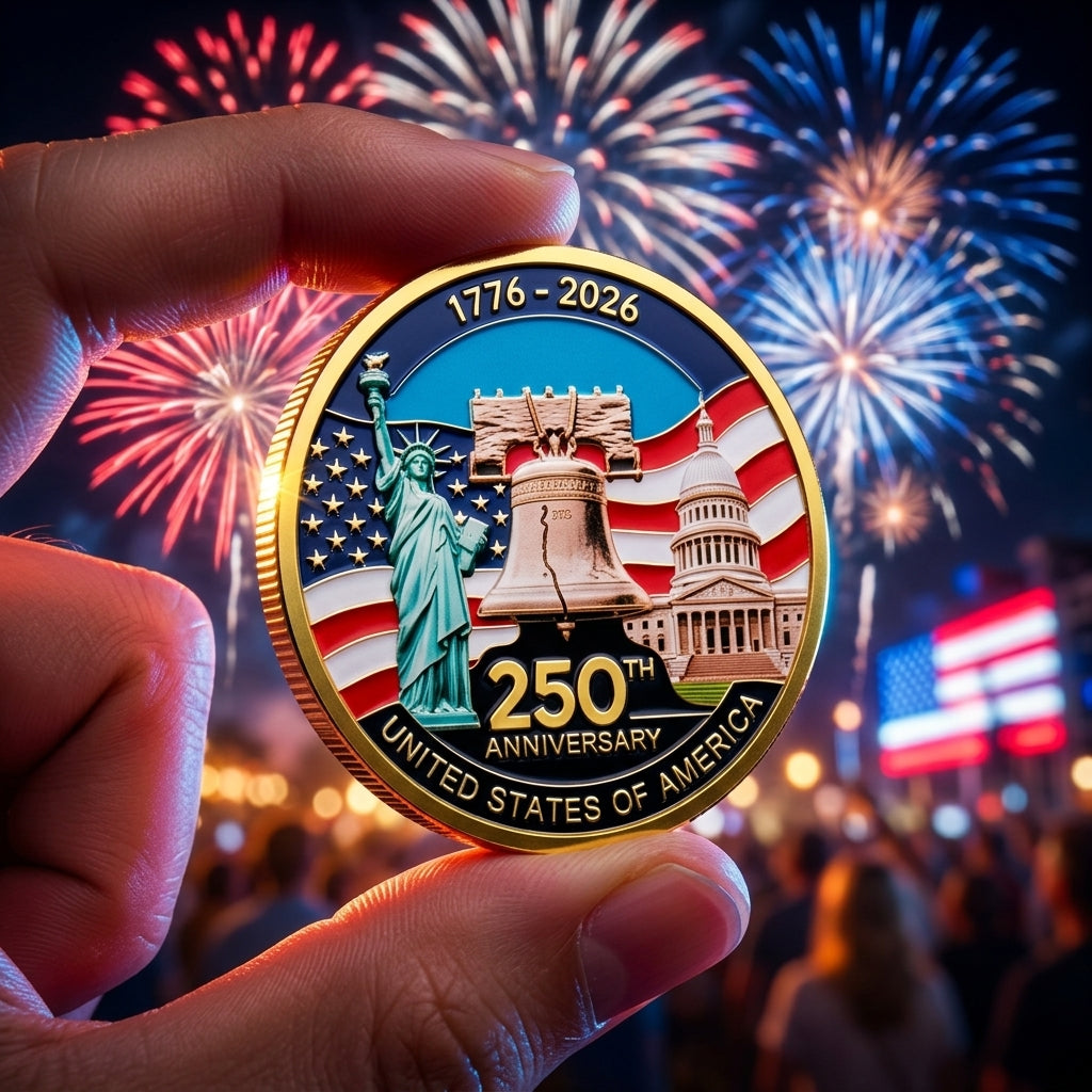 🔥LAST DAY 50% OFF✨9PCS USA 250th Anniversary Commemorative Coin Gift Set