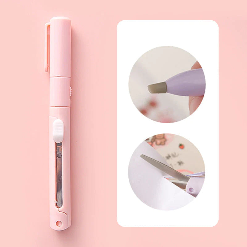 ✂️Mini Folding Pen Scissors Graving Knife for Kids👼-Buy 1 Get 1 Free