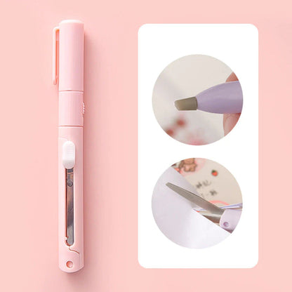 ✂️Mini Folding Pen Scissors Graving Knife for Kids👼-Buy 1 Get 1 Free