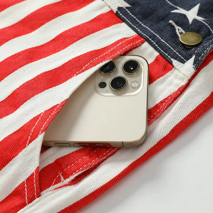 USA Flag Overalls –Same style for men and women