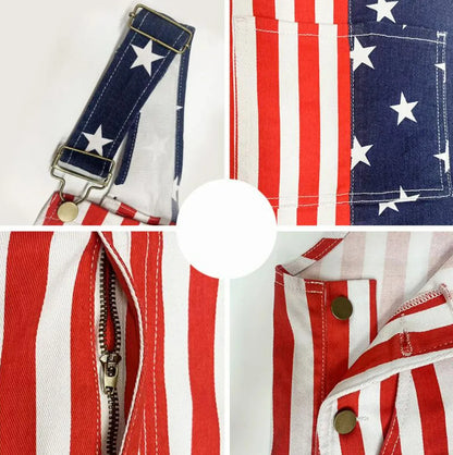 USA Flag Overalls –Same style for men and women