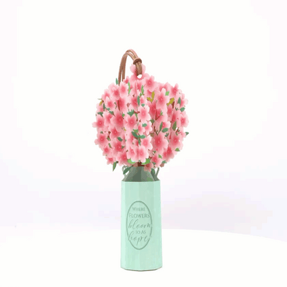 Leauni Elegant Flower Bouquet Pop-up Bookmark - New Pop-Mark