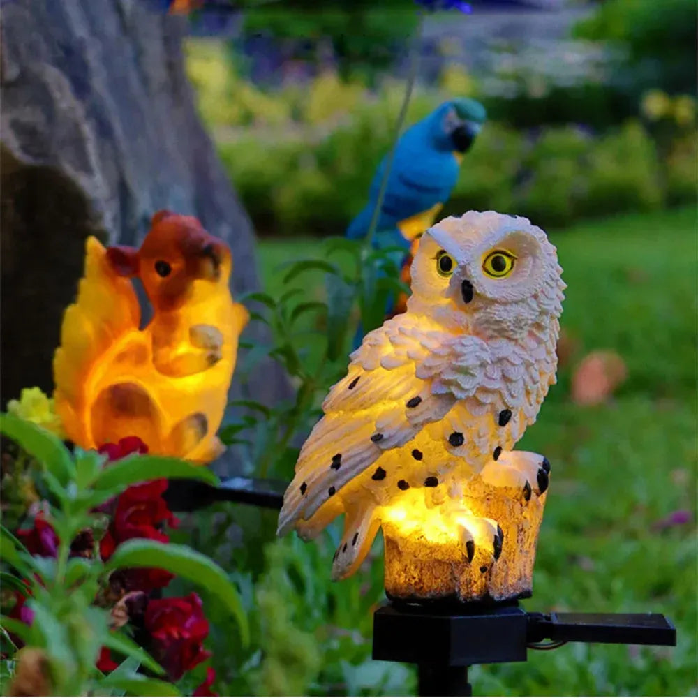 🔥Hot Sale🔥Waterproof Solar Owl Light – LED Pathway Light for Lawn, Garden & Outdoor Decor
