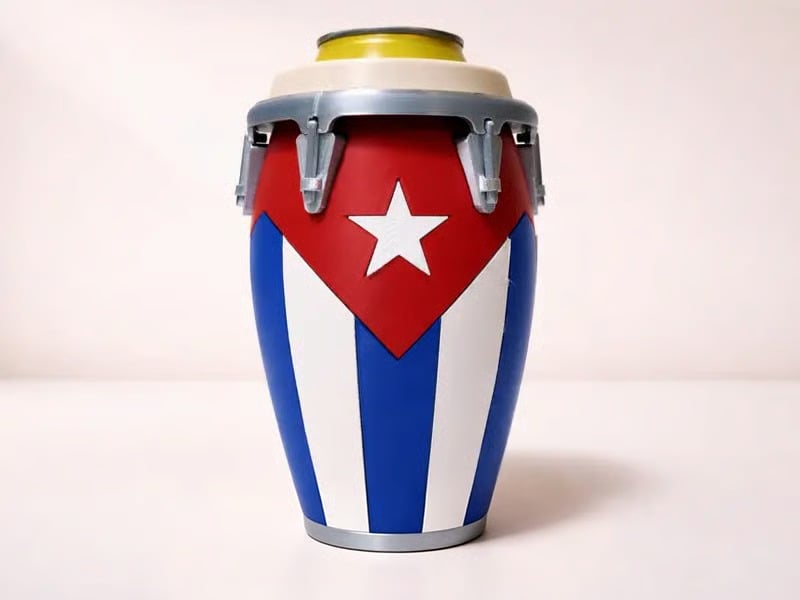 💥Conga-Style Can Holder – Celebrate Caribbean Pride, One Sip at a Time