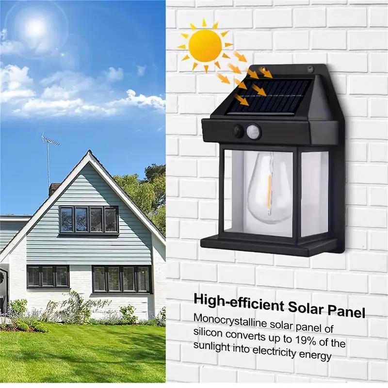 4 Pack Solar Outdoor Wall Lights with Motion Sensor