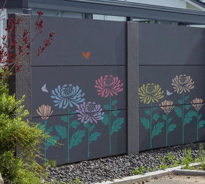 🔥DIY Decoration🌻-Garden Fence Large Flower Stencils