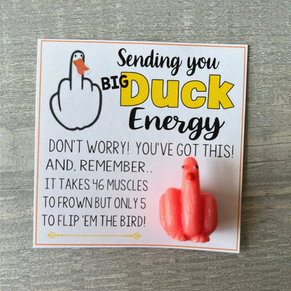 🤣Funny Middle Finger Duck Lucky Charm Gift🎁