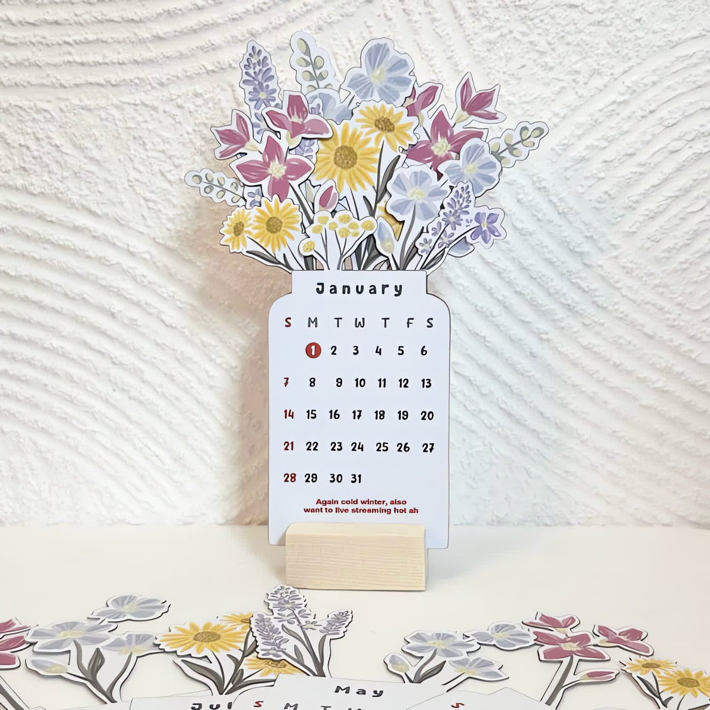 🌷Best Christmas Gift🎁-- 2025 Bloomy Flowers Desk Calendar 📅