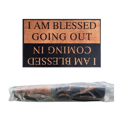 ✨I Am Blessed -  Lettered Front Door Mat