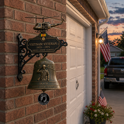 🔔Last Day Promo: 49% OFF 🎖️-Vietnam Veteran Tribute Wall Bell