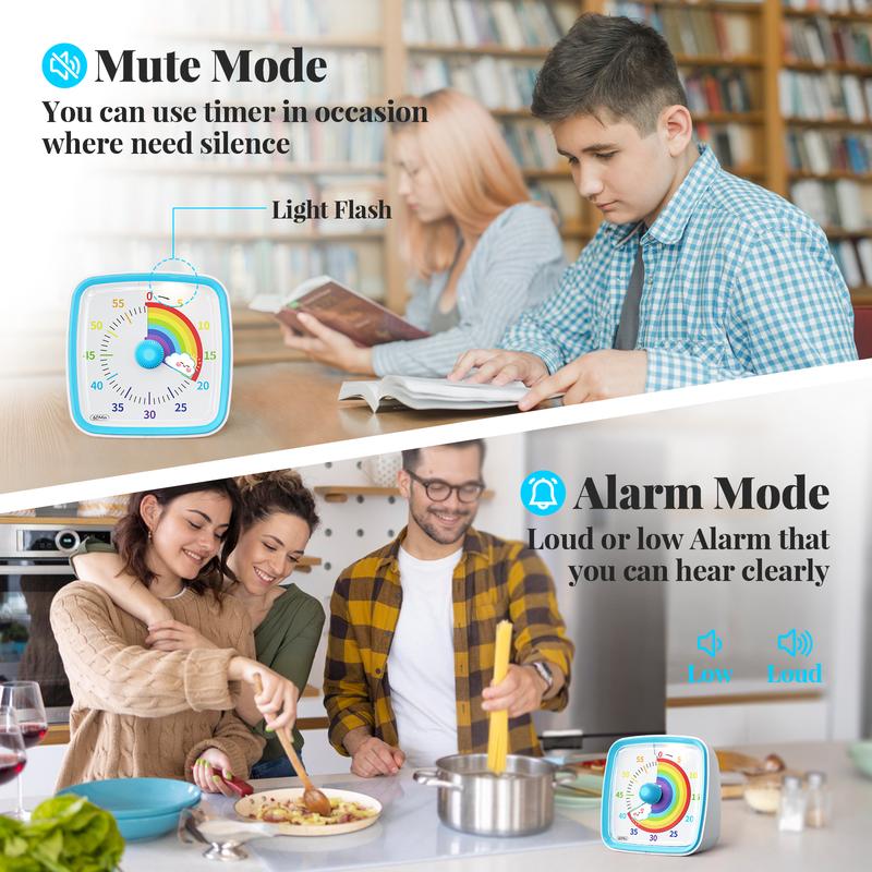 ⏰Limited 50% Discount！Cute Cartoon Visual Timer For Kids Time Management