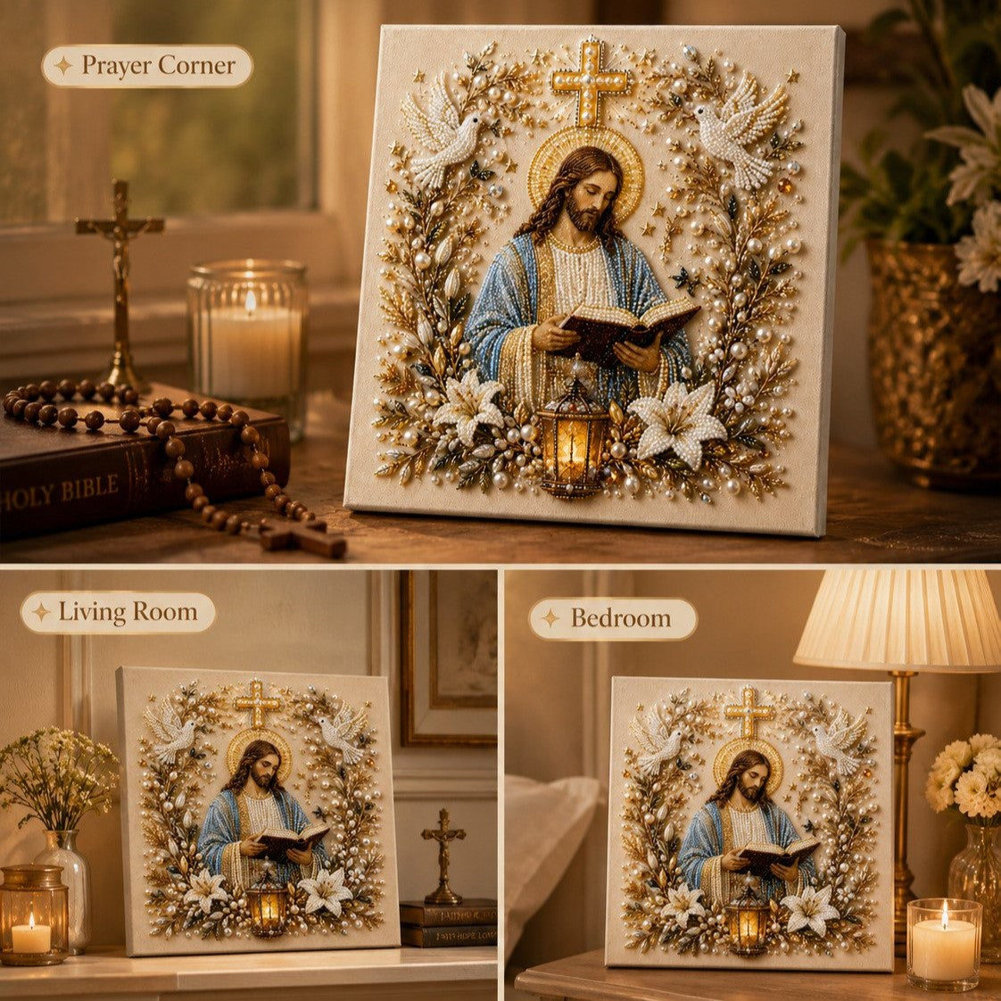 🙏🙏Christian DIY Pearl Art Set